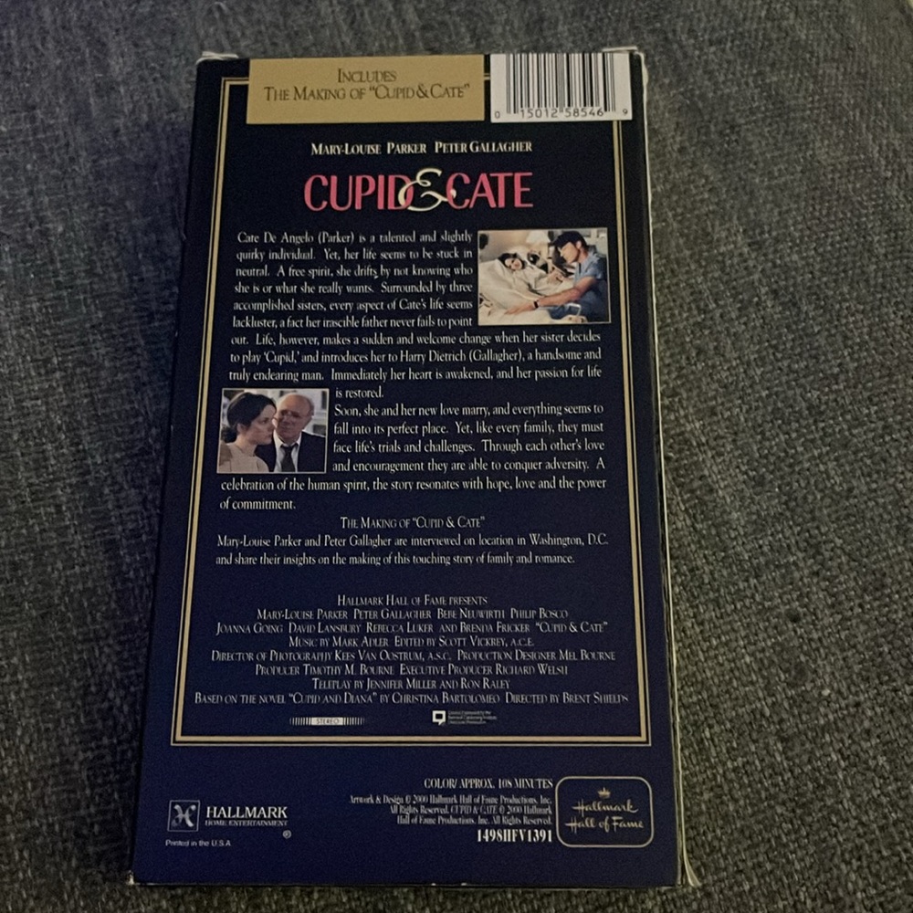 Hallmark Hall of Fame: Cupid & Cate (VHS) - Picture 2 of 2